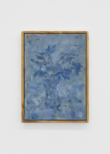 Flowers2025, oil on linen with artist made frame, 32 x 23.5 cm