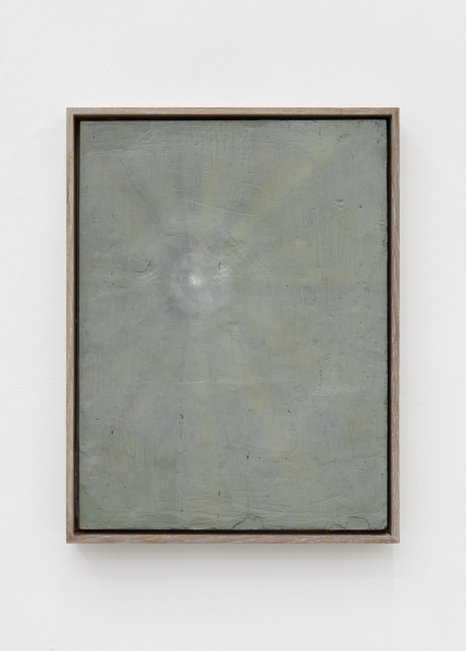 Untitled 2013 - 2023, oil and encaustic on board, 42.5 x 32.5 cm