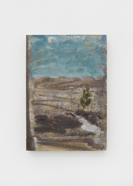 Border2021, oil and gesso on board, 38 x 25 cm