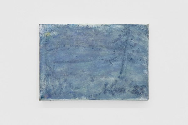 Landscape 252025, oil and sawdust on canvas, 21 x 30.5cm
