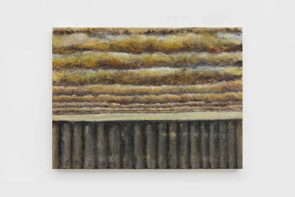 Clouds 2021, oil and sand on canvas, 50 x 60 cm