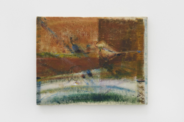 Pájaro 2019, acrylic and oil on canvas, 35 x 50 cm