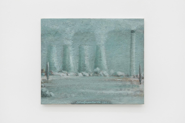 Powerstation2021, oil on polypropylene, 50 x 60 cm